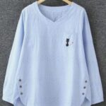 sky-blue tunic top