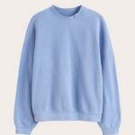 soft blue sweatshirt